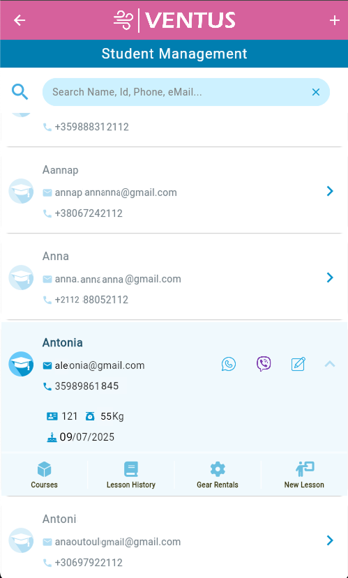 Student Management Mobile